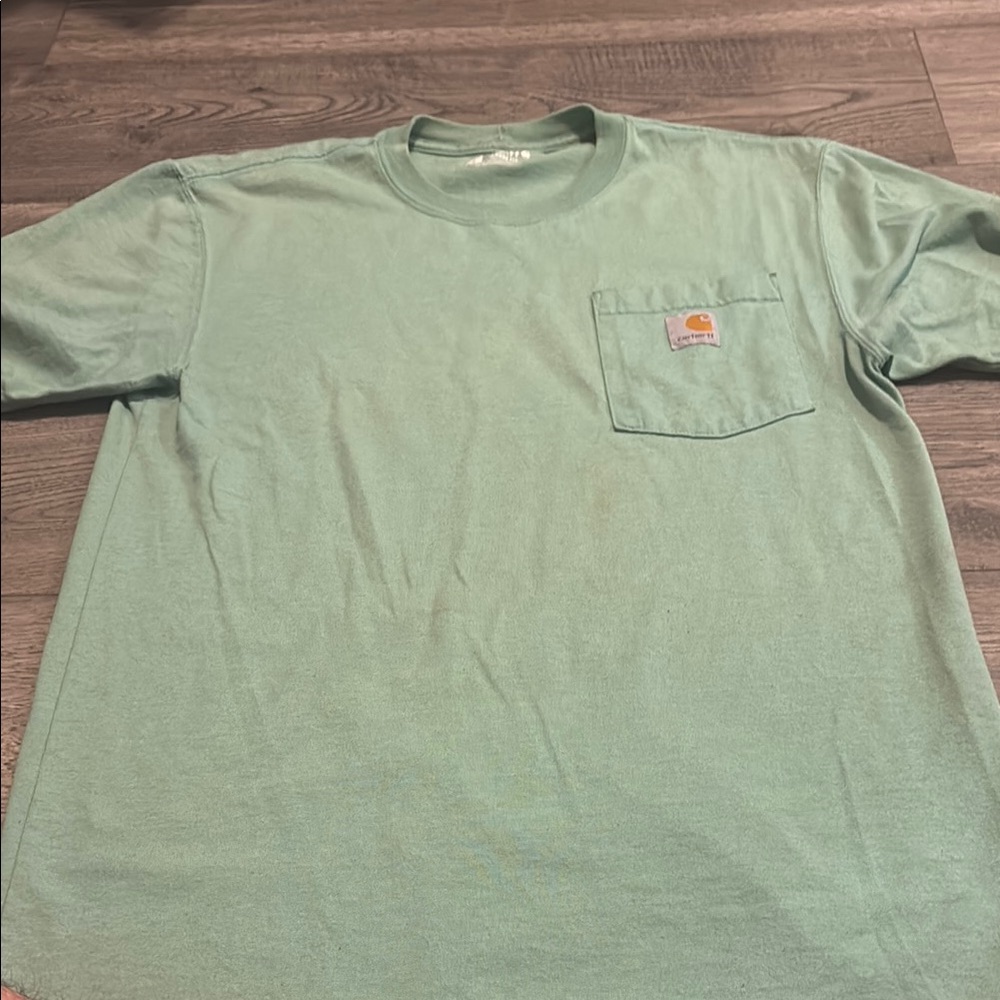 Carhartt Green Short Sleeve Tee Soft Cotton Classic